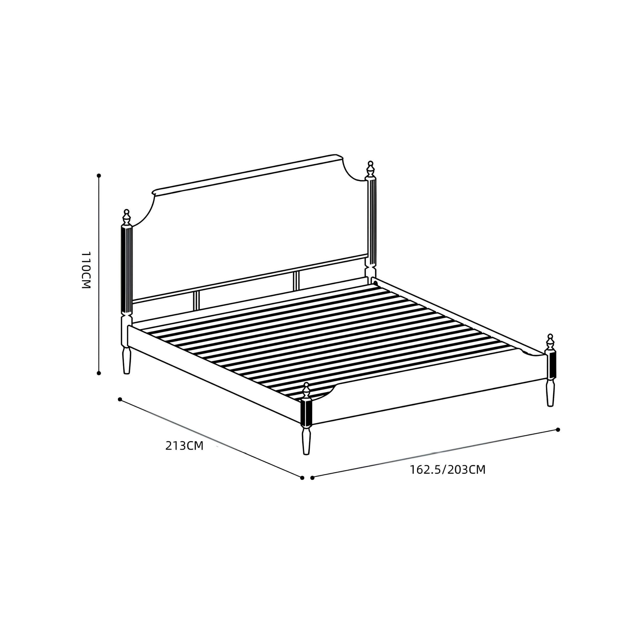 Black Walnut Bed | Wood Furniture