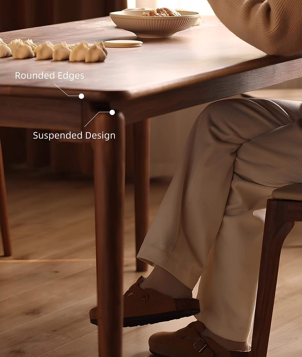 Thumbnail: Black Walnut Wood Dining Table in the Room Details