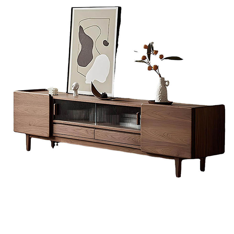 Thumbnail: Black Walnut TV Stand in White Background