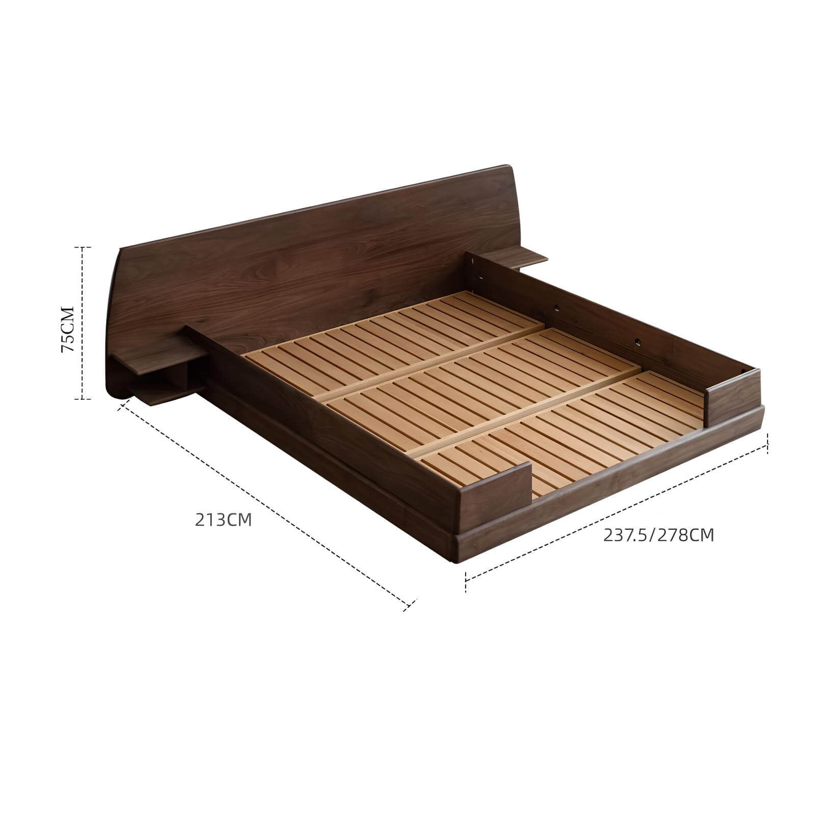 Black Walnut Bed | Wood Furniture