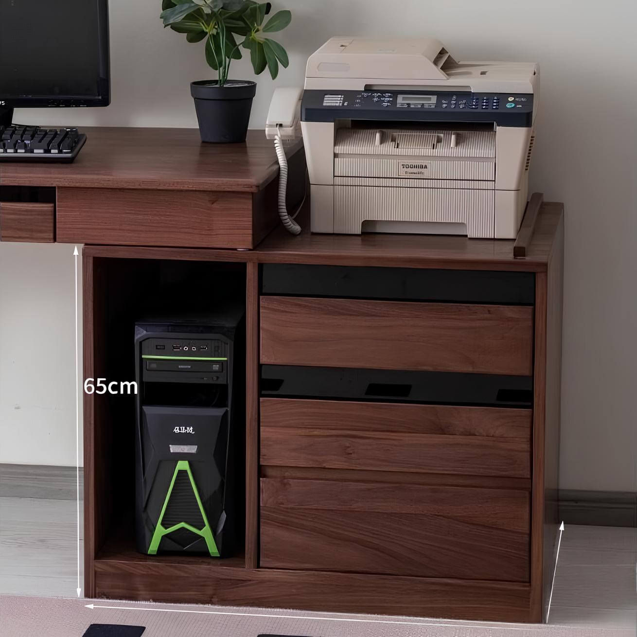 Extendable Walnut Desk | Wood Furniture