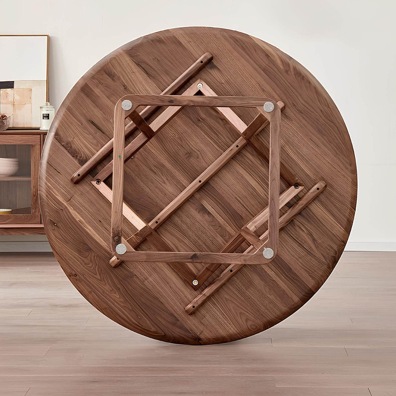 Round Dining Table Turntable | Wood Furniture