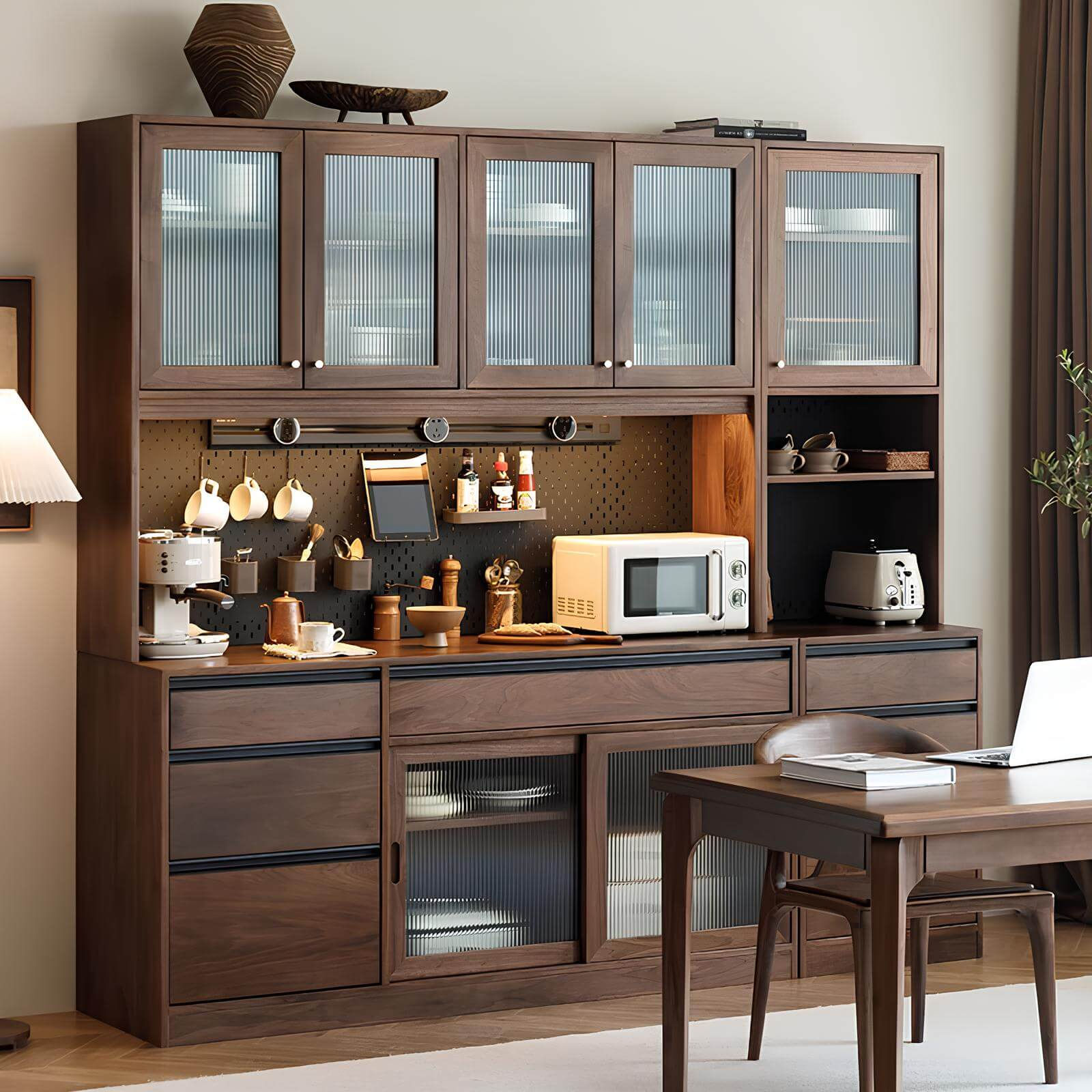 Wood Cabinet for Kitchen in the Dining Room
