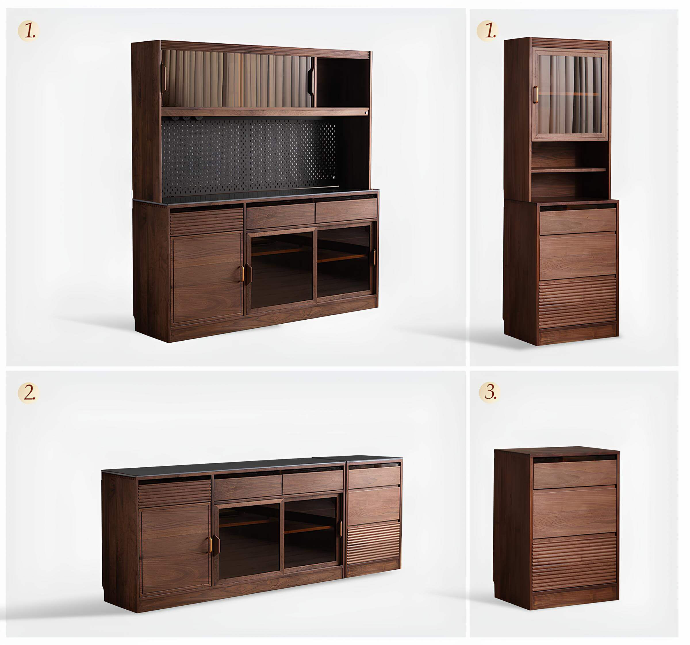 Wood Cabinet for Storage in the Dining Room