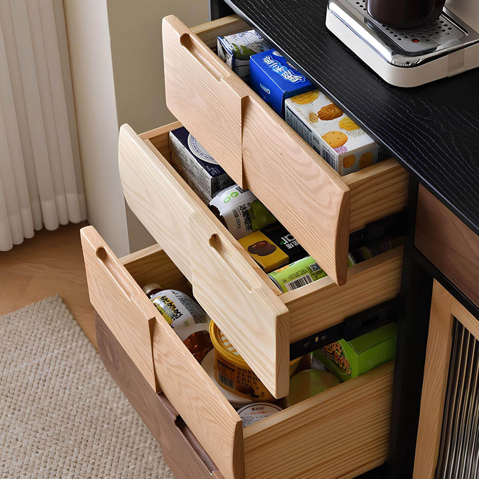 Black Walnut Side Cabinet | Wood Furniture