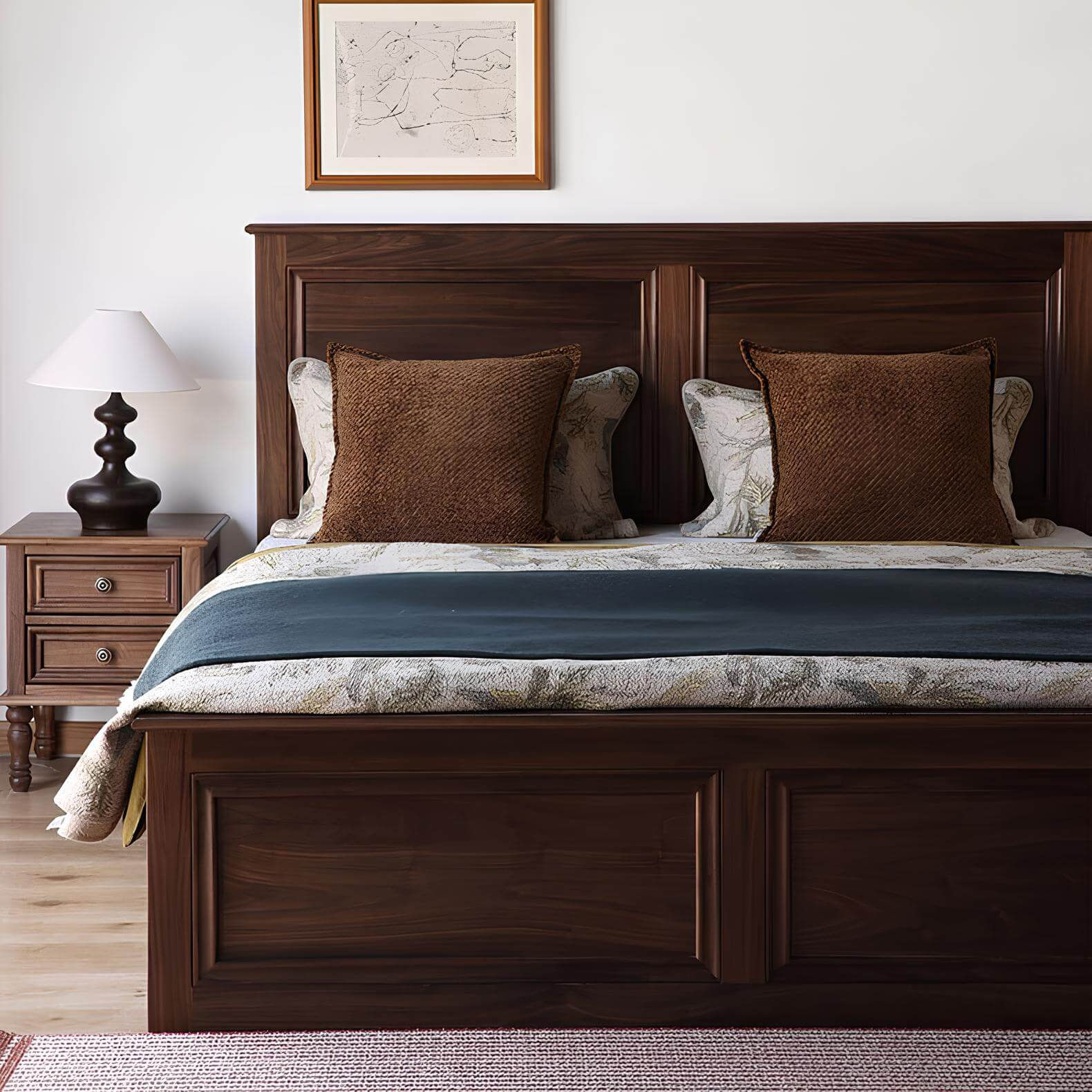 Black Walnut Bed | Wood Furniture