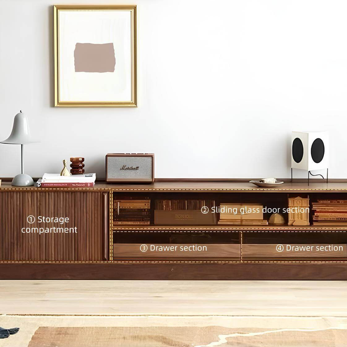 Black Walnut TV Stand | Wood Furniture