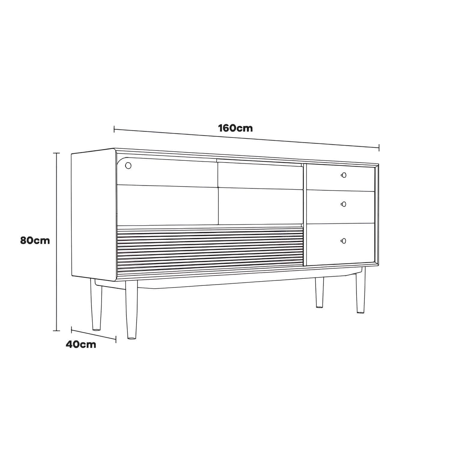 Black Walnut 8-Drawer Chest of Drawers | Wood Furniture