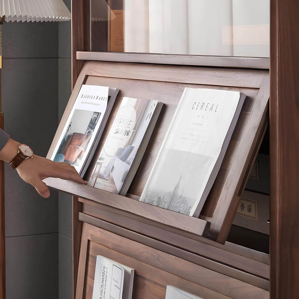 Thumbnail: Black Walnut Bookcase Detail