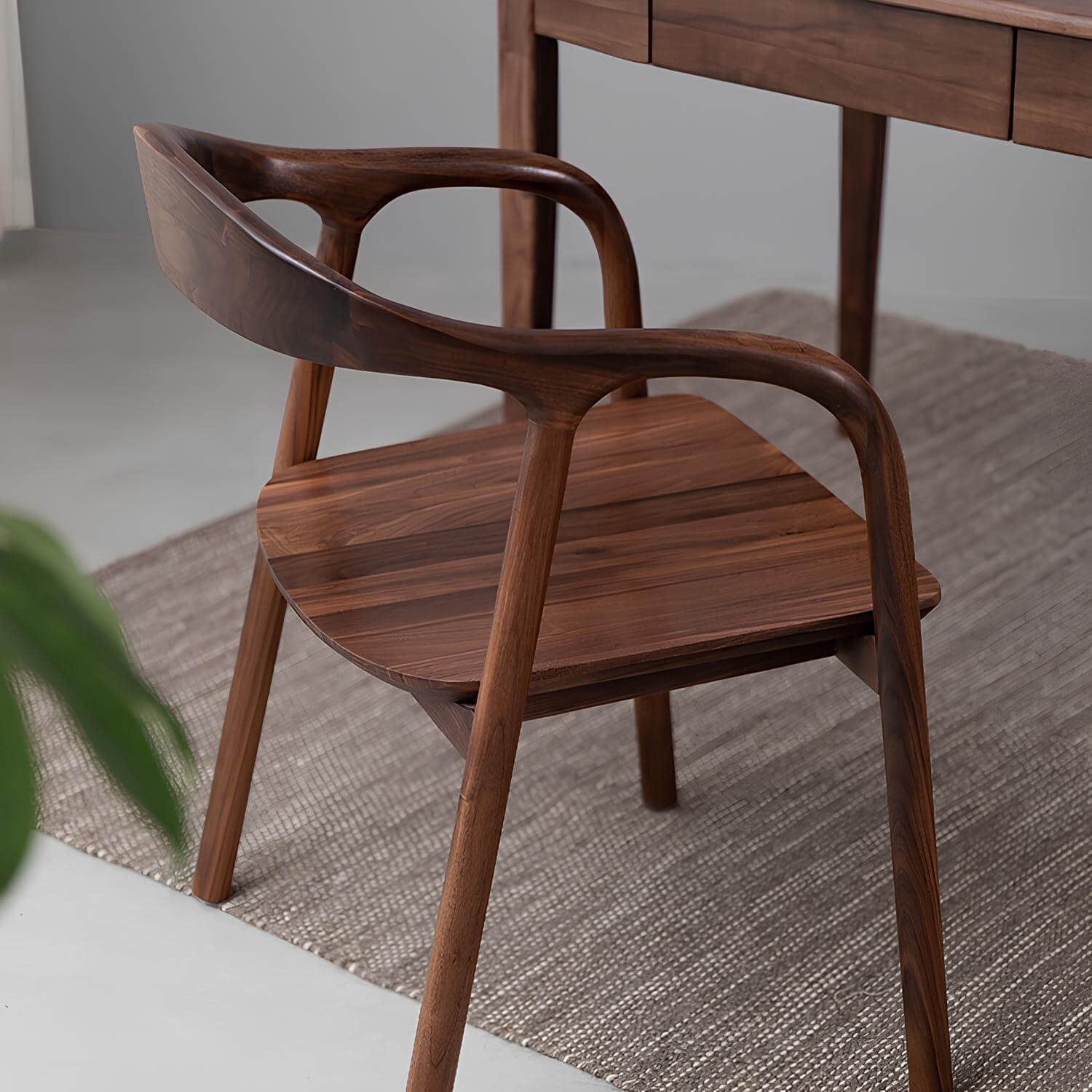 Black Walnut Desk with Drawers | Wood Furniture