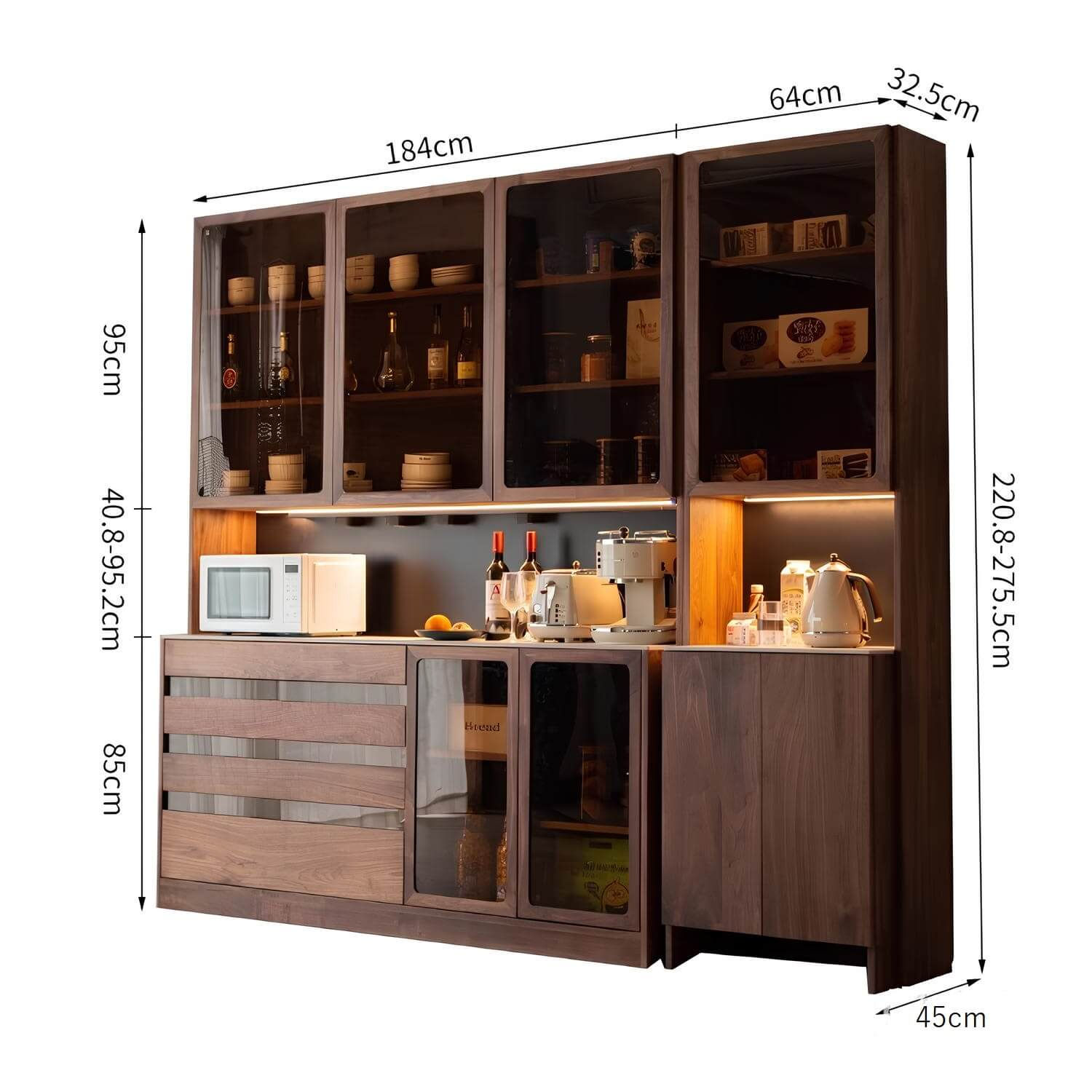 Wood Cabinet for Living Room Dimension