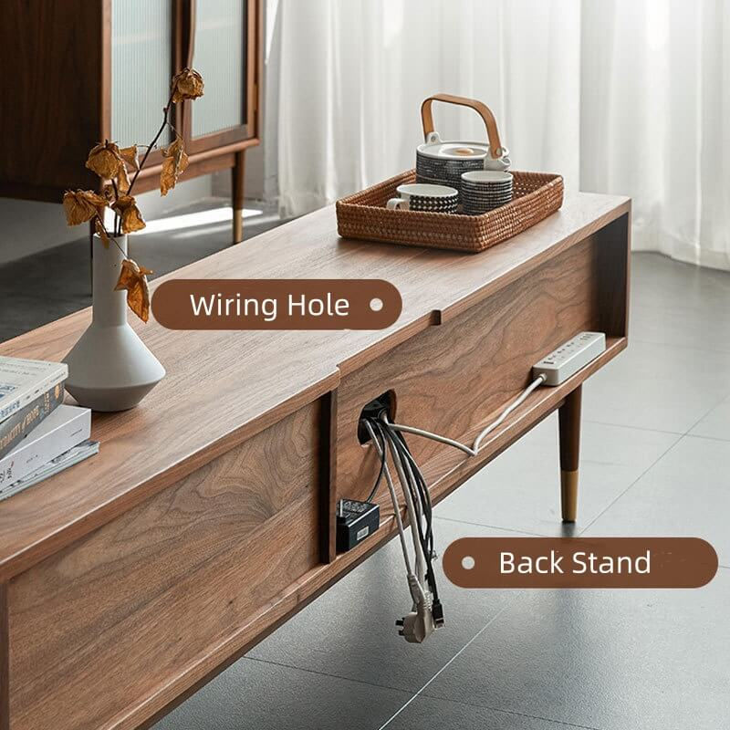 Black Walnut TV Stand | Wood Furniture