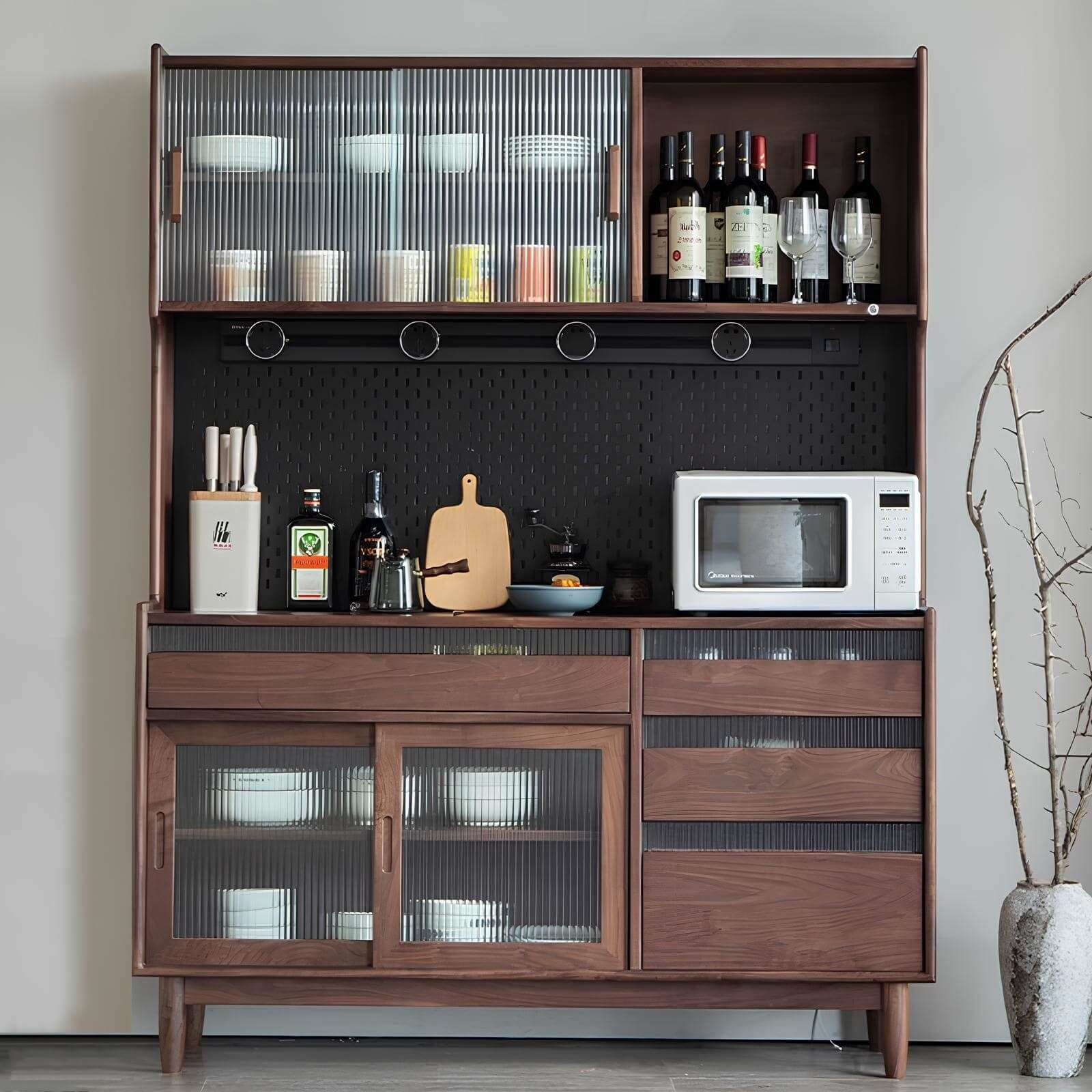 Wood Cabinet for Kitchen in the Room