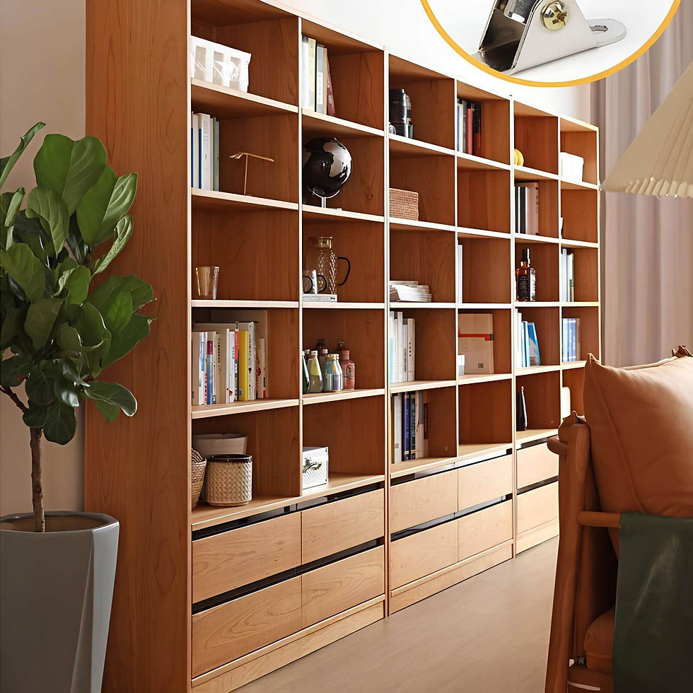 Thumbnail: Cherry Wood Bookshelf in the Living Room