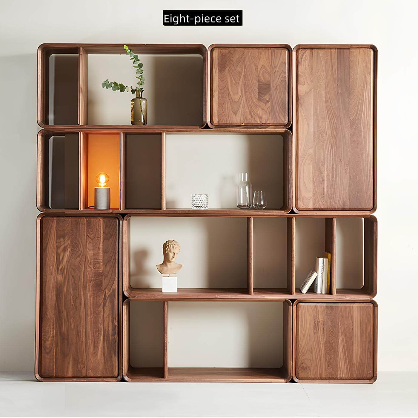 Black Walnut Bookshelf for Small Spaces | Wood Furniture