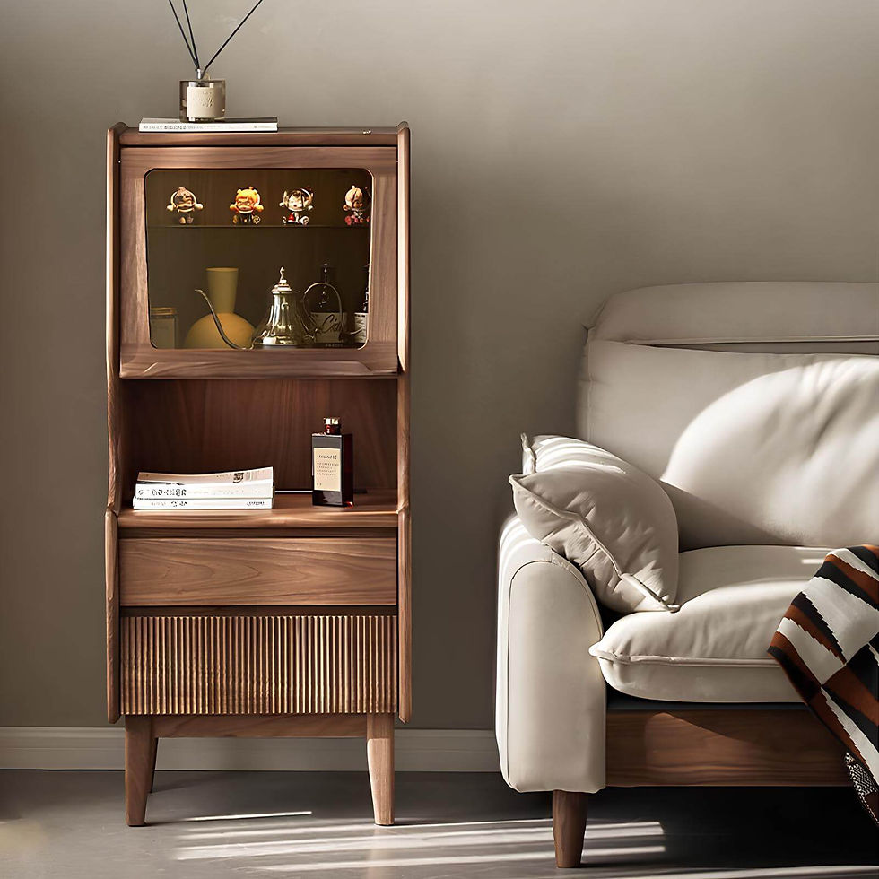 Black Walnut Side Cabinet in the Room