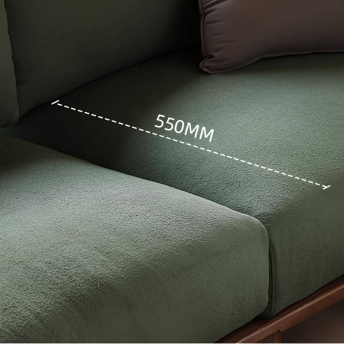 Walnut Sofa for Small Spaces | Wood Furniture