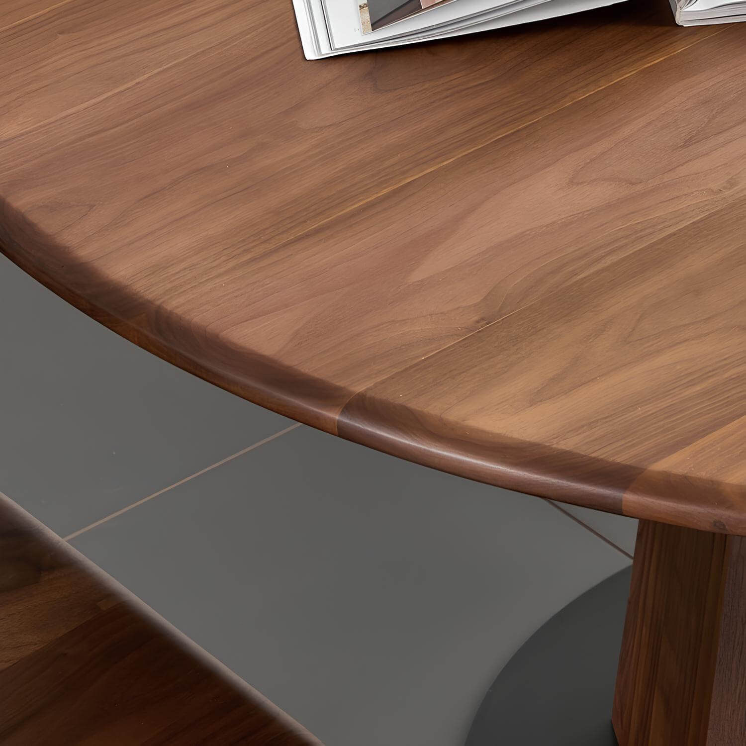 Round Walnut Dining Table | Wood Furniture