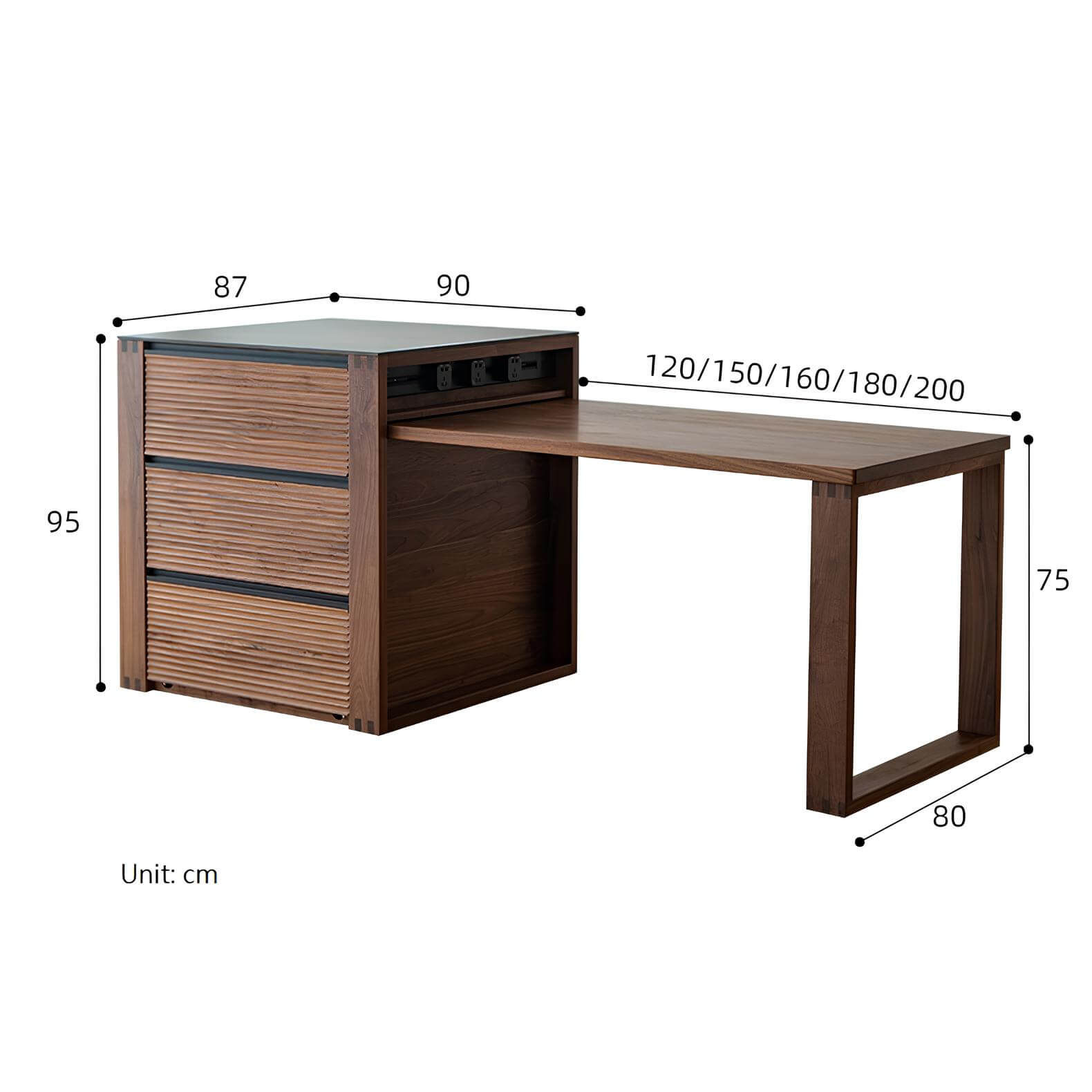 Black Walnut Kitchen Island Dimension