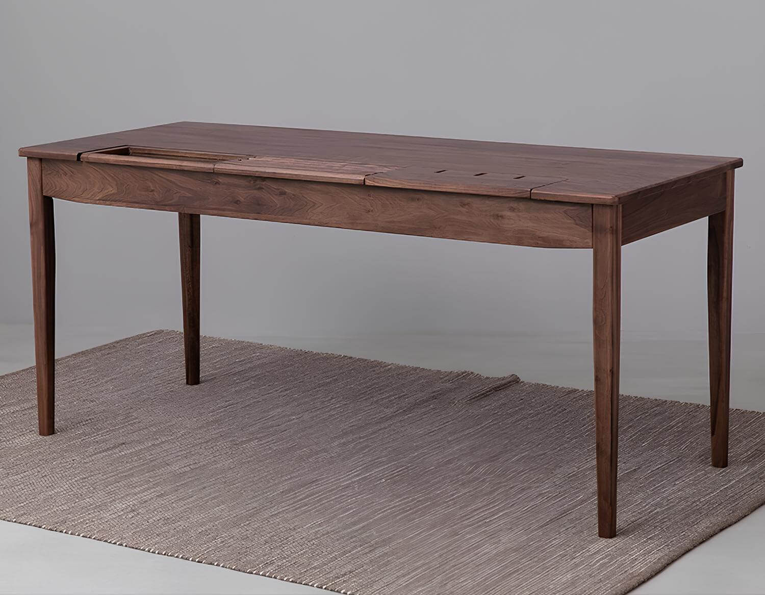 Black Walnut Desk with Drawers