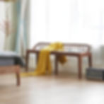Black Walnut Bench in the Living Room