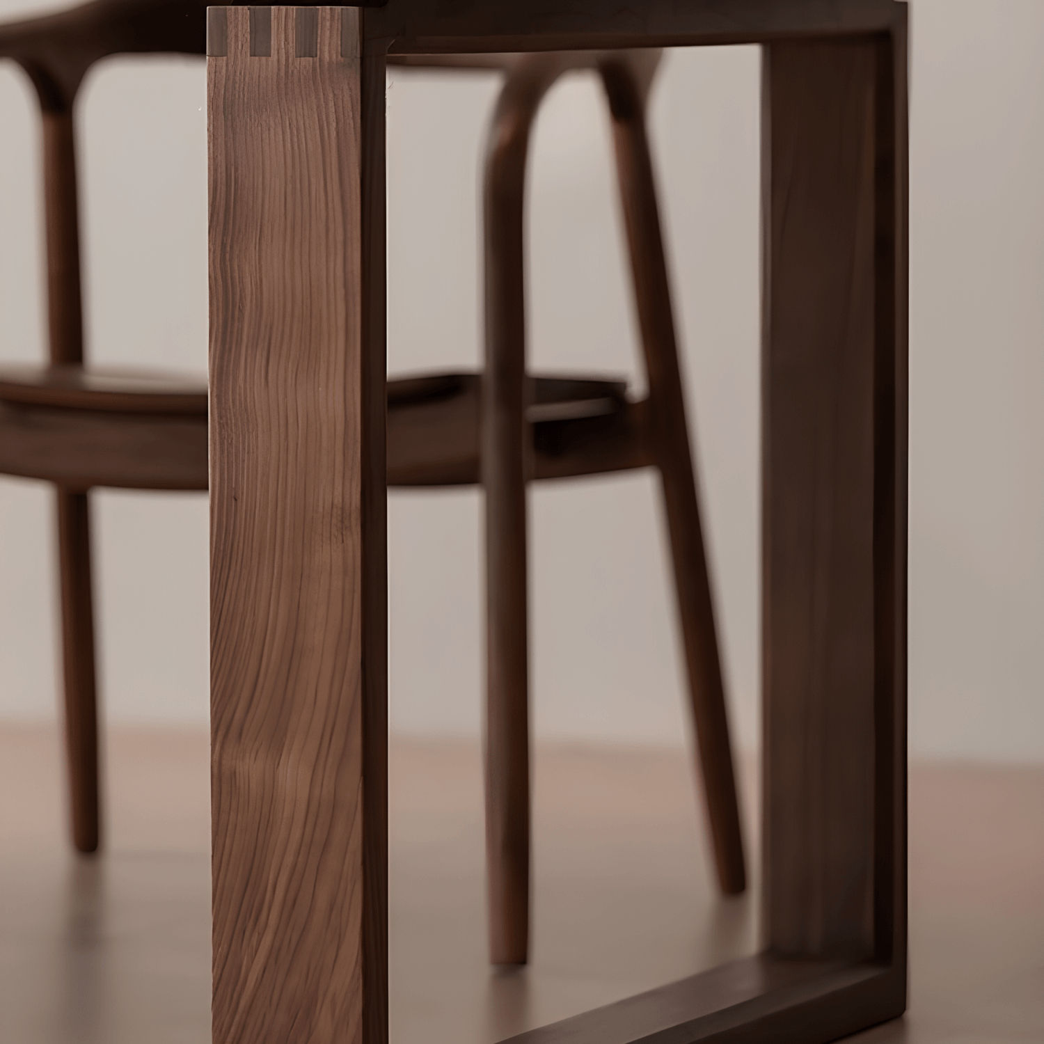 Rectangle Black Walnut Dining Table | Wood Furniture