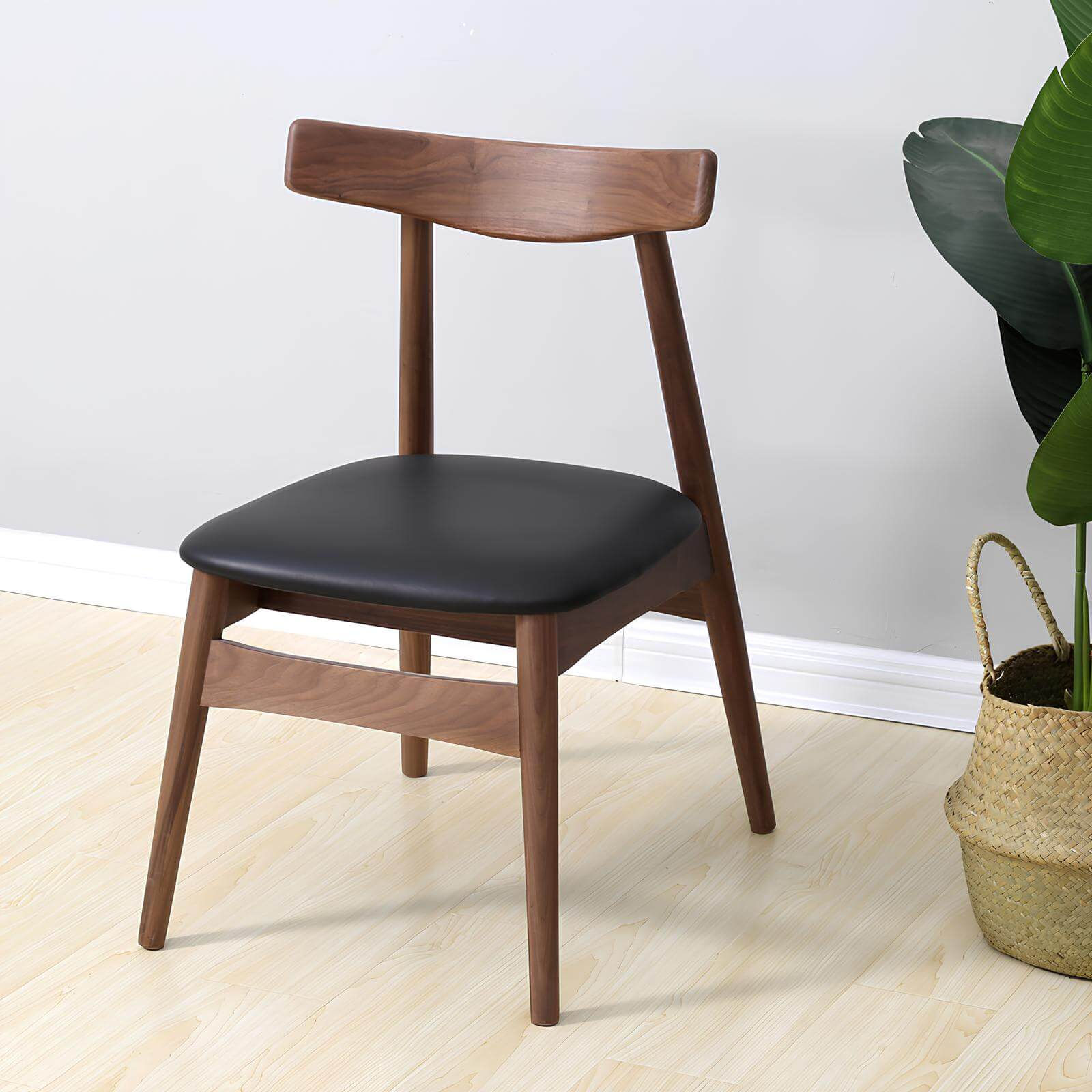 Wood Dining Chair in the Room