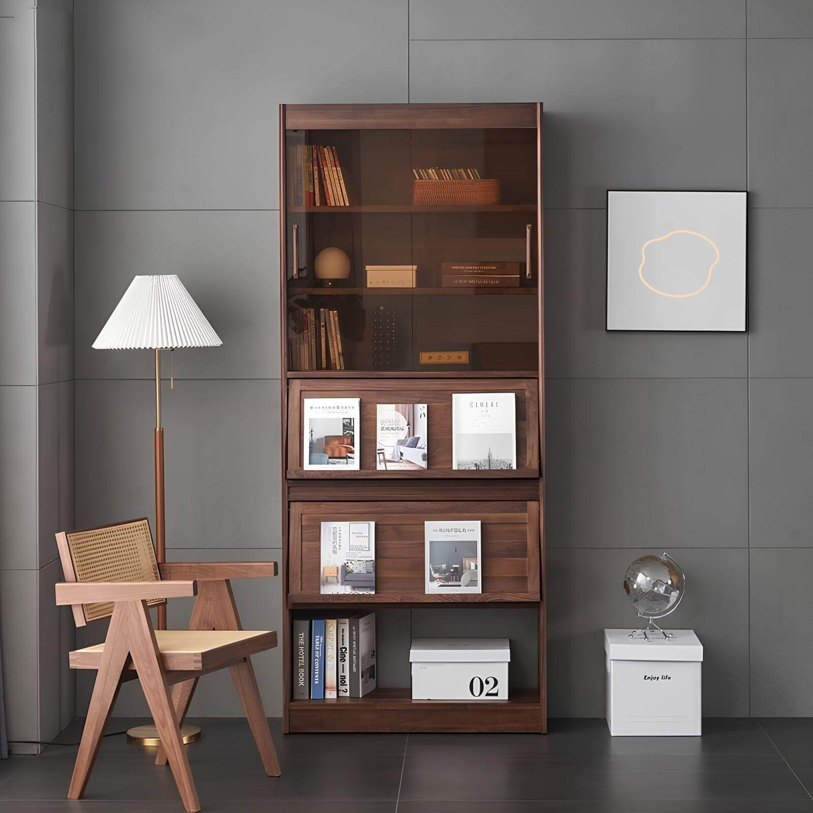 Black Walnut Bookcase | Wood Furniture