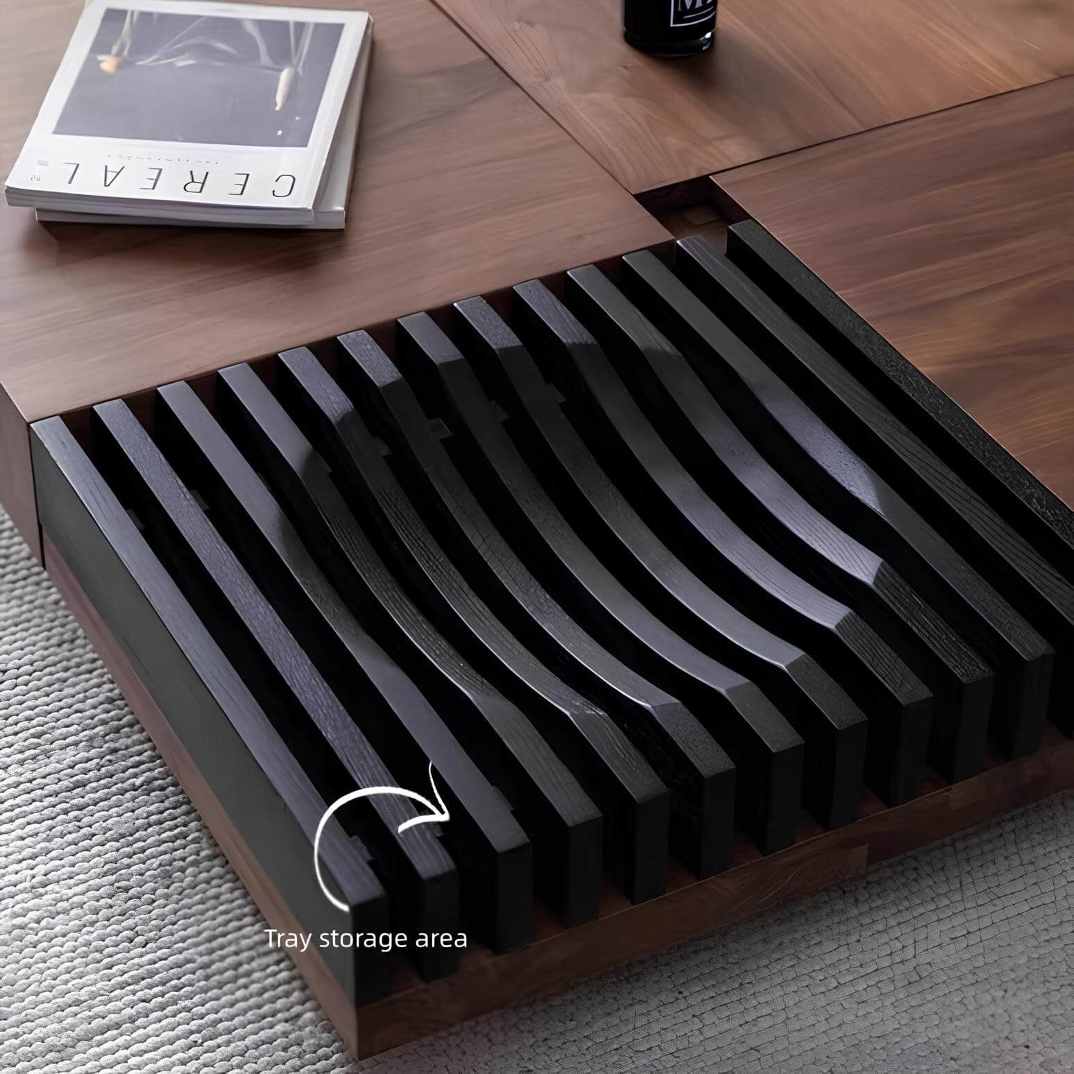 Square Walnut Coffee Table | Wood Furniture