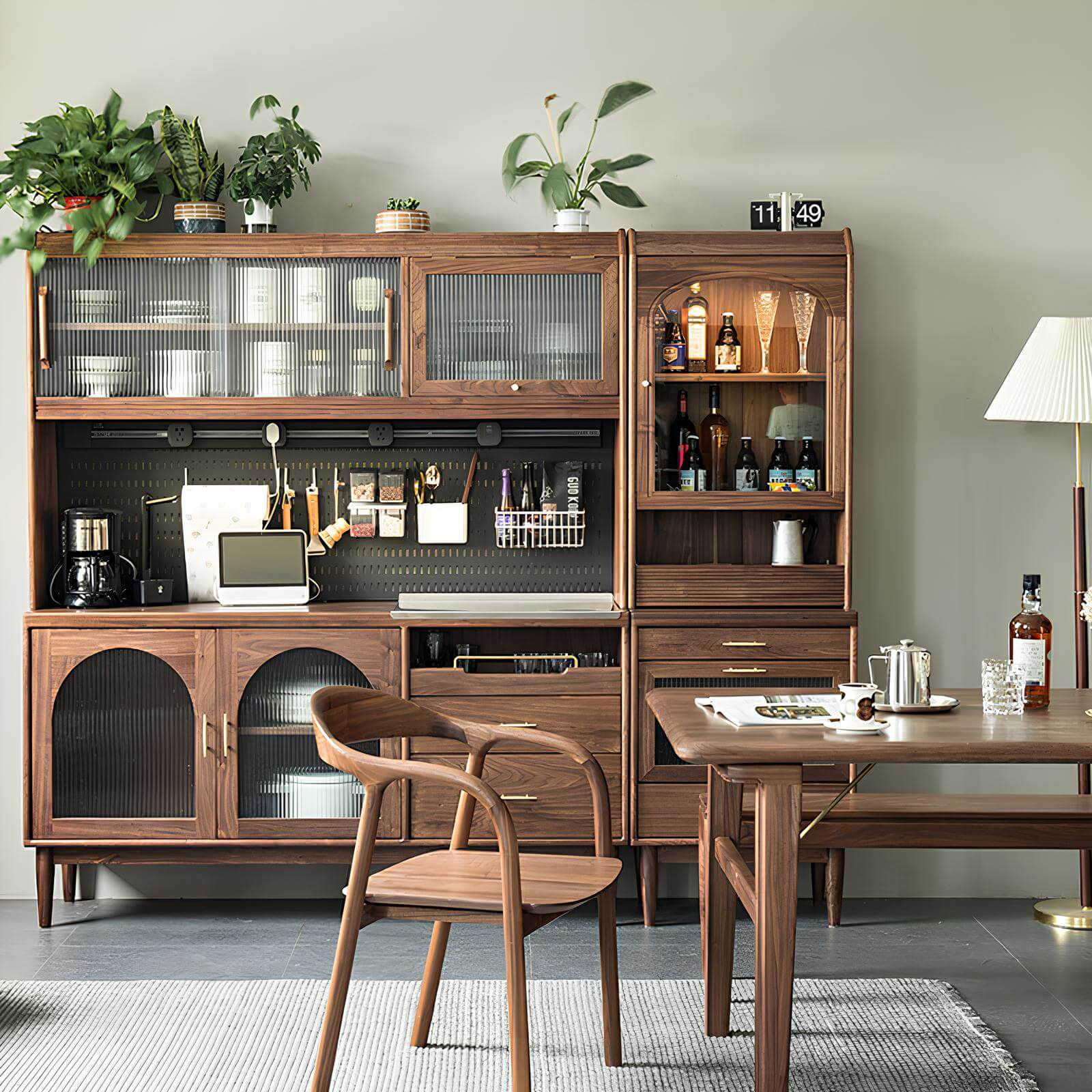 Wood Cabinet for Kitchen in the Dining Room