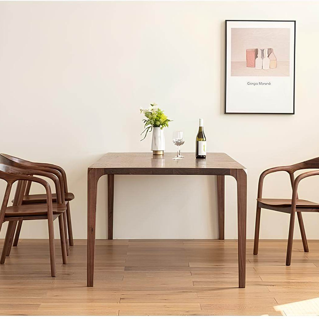 Rectangle Black Walnut Dining Table | Wood Furniture