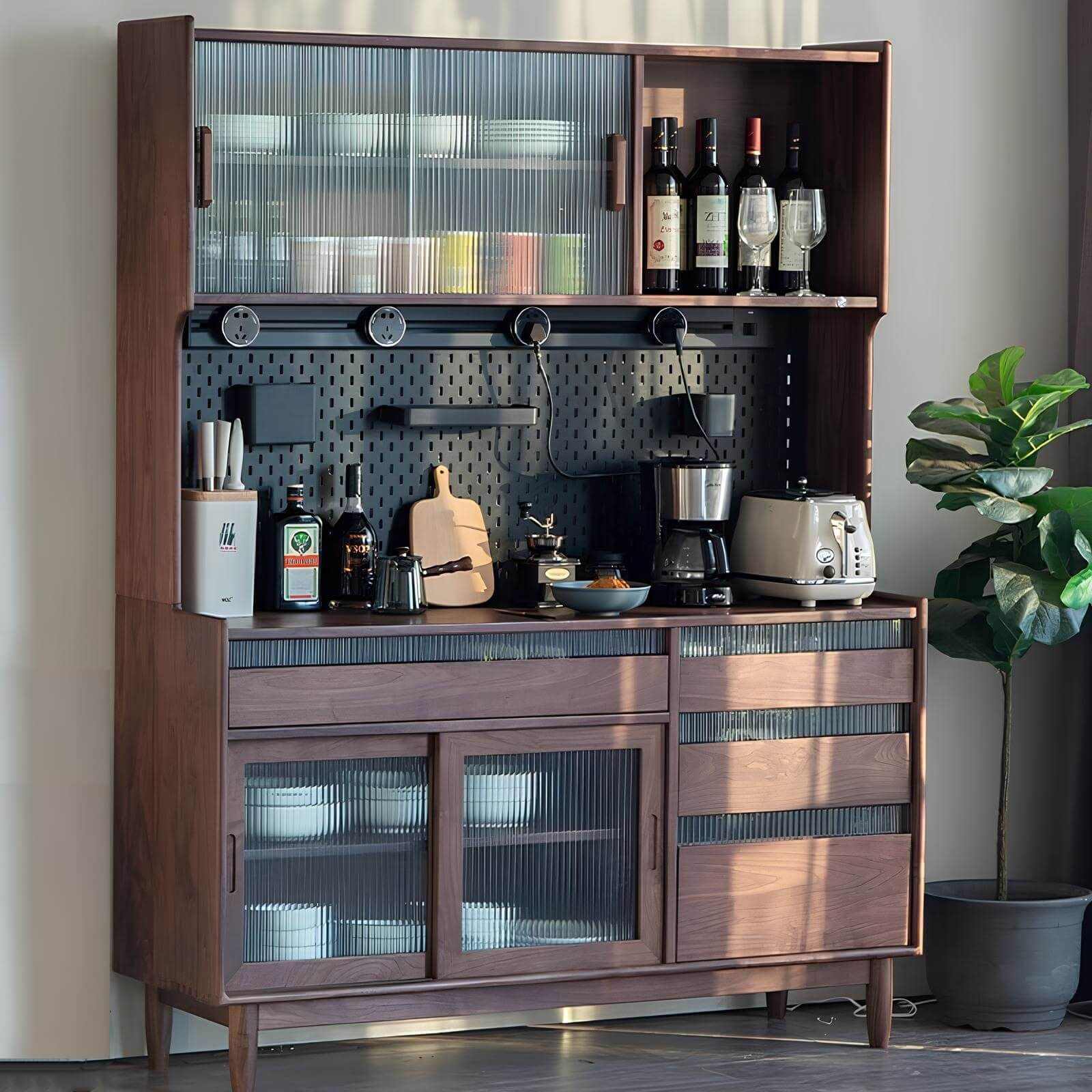 Wood Cabinet for Kitchen in the Room