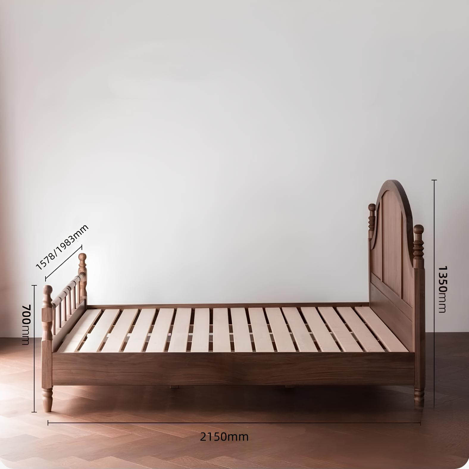 Black Walnut Bed | Wood Furniture