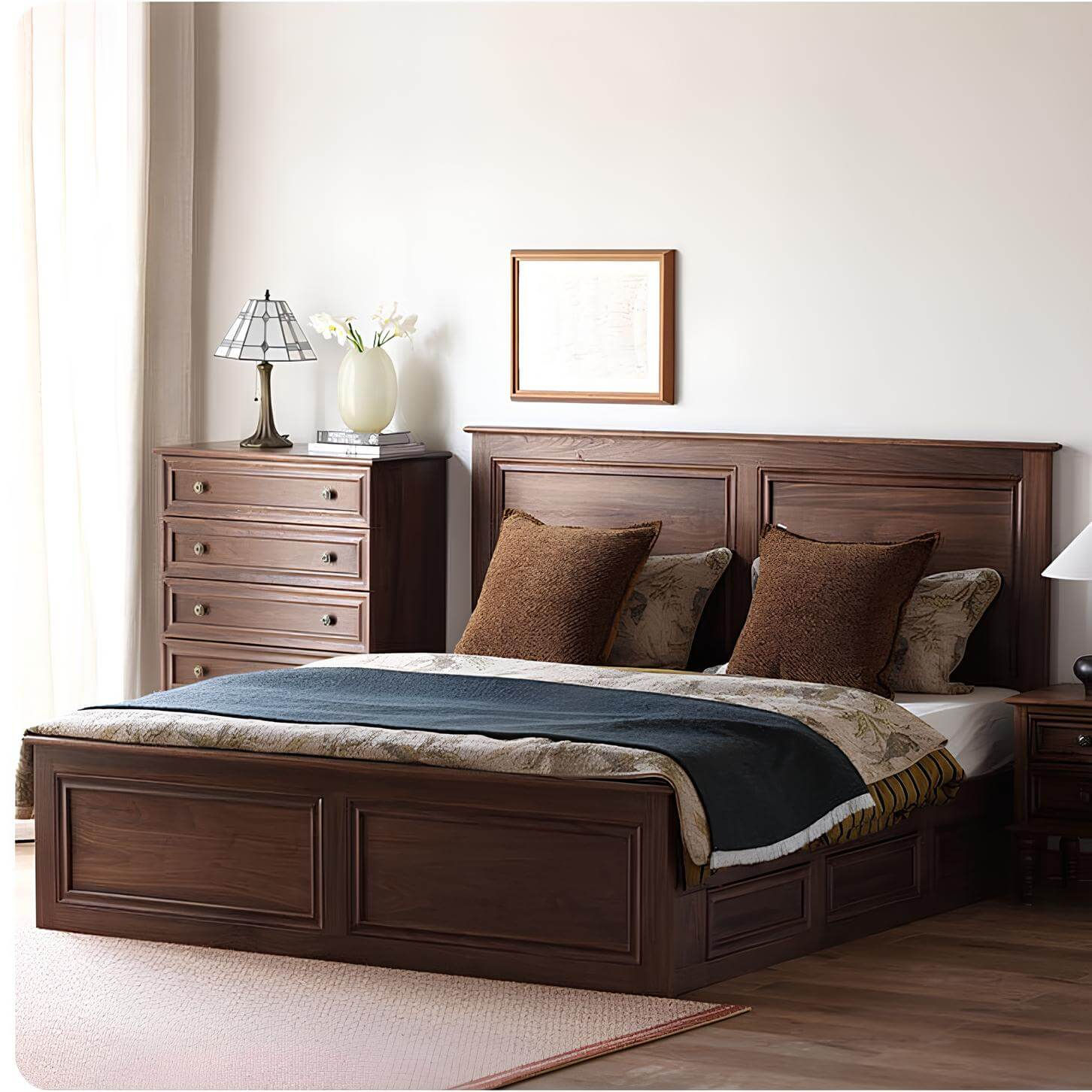 Black Walnut Bed | Wood Furniture