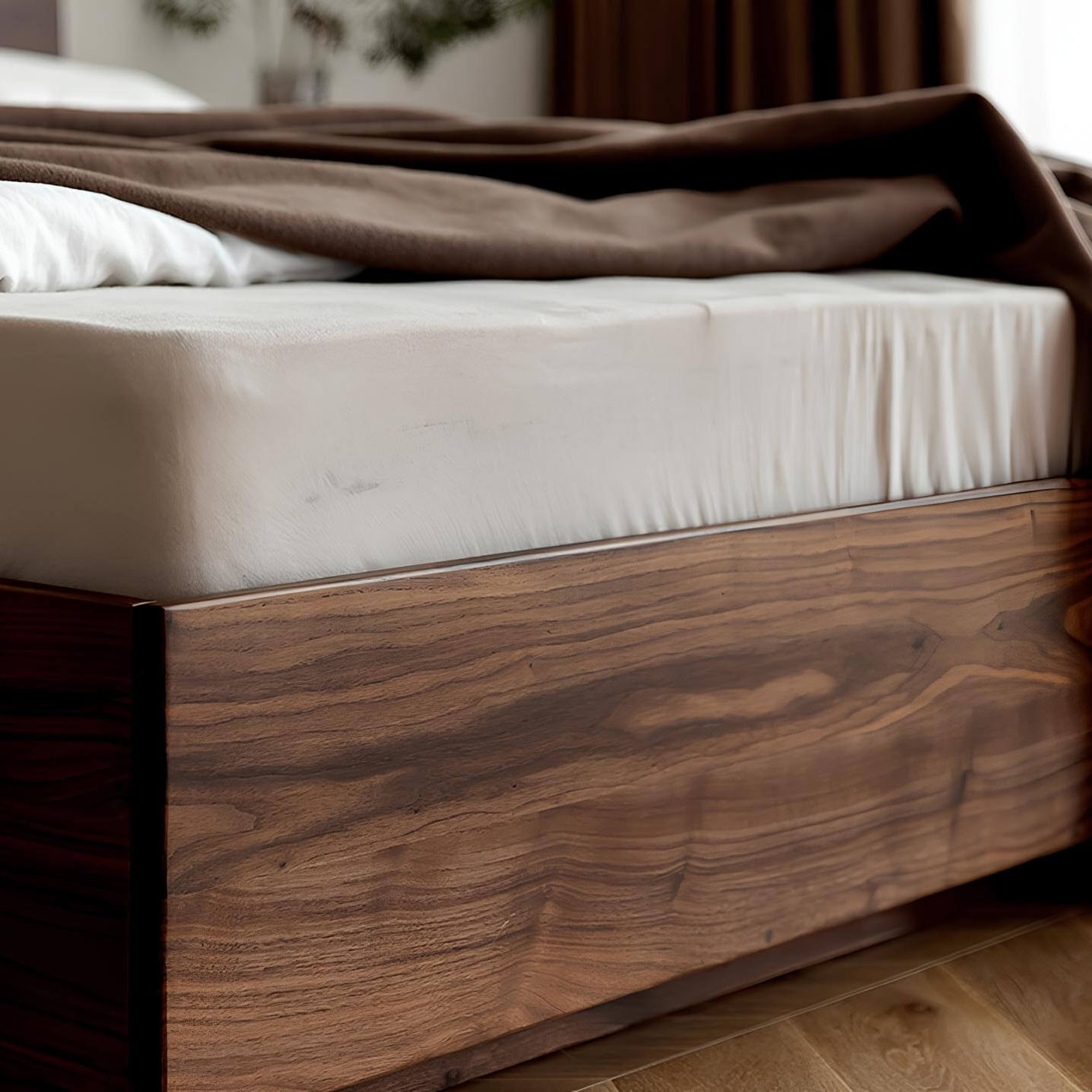 Black Walnut Bed | Wood Furniture