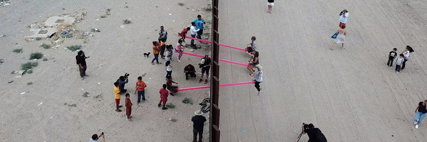 Teeter Totter Wall at the US-Mexico boundary by Rael San Fratello and Colectivo Chopeke illustrates a different bridging of borders