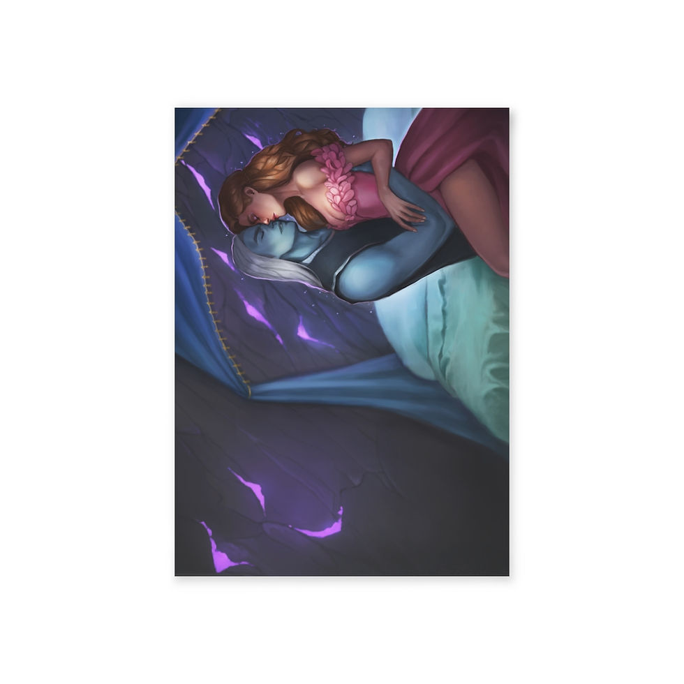 Vow of the Shadow King - double  sided character art print