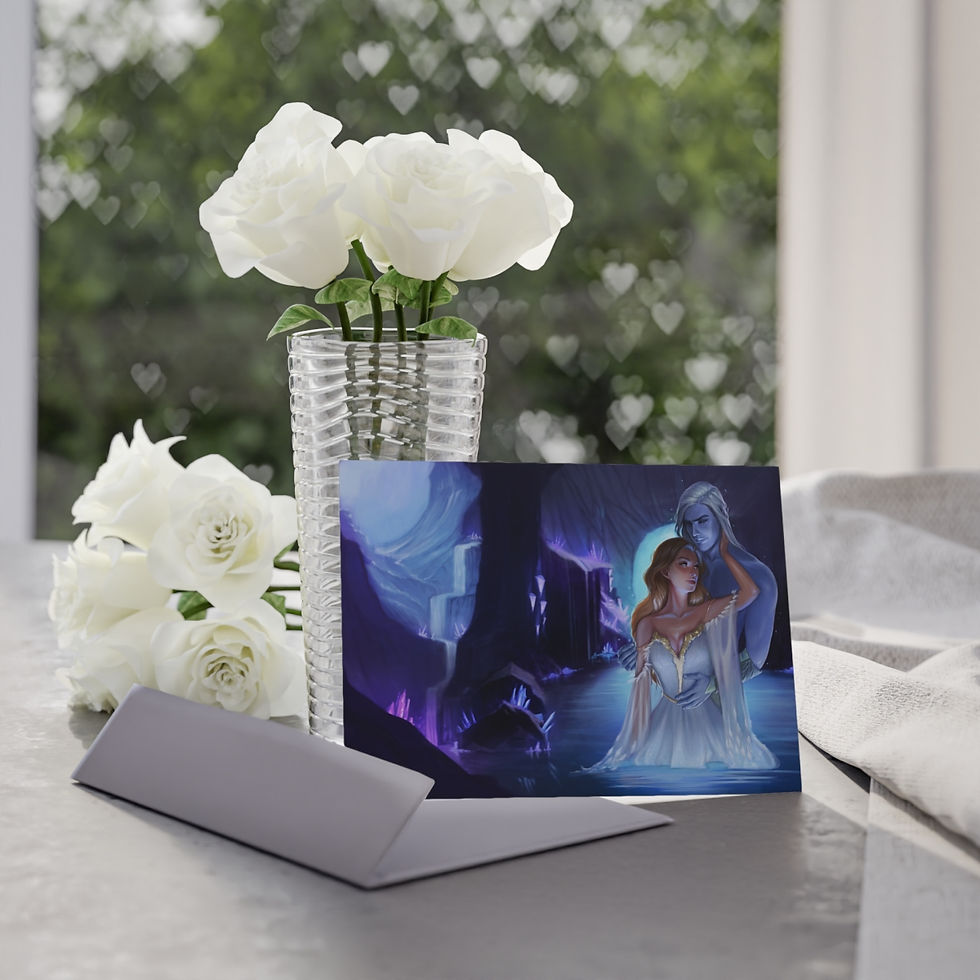 Thumbnail: Heart of the Shadow King - double sided character art print