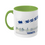 Thumbnail: 'It's Christmas' Two-toned Ceramic Mug 11oz