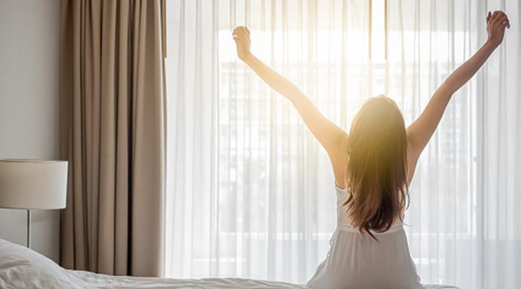 wake up early in the morning
