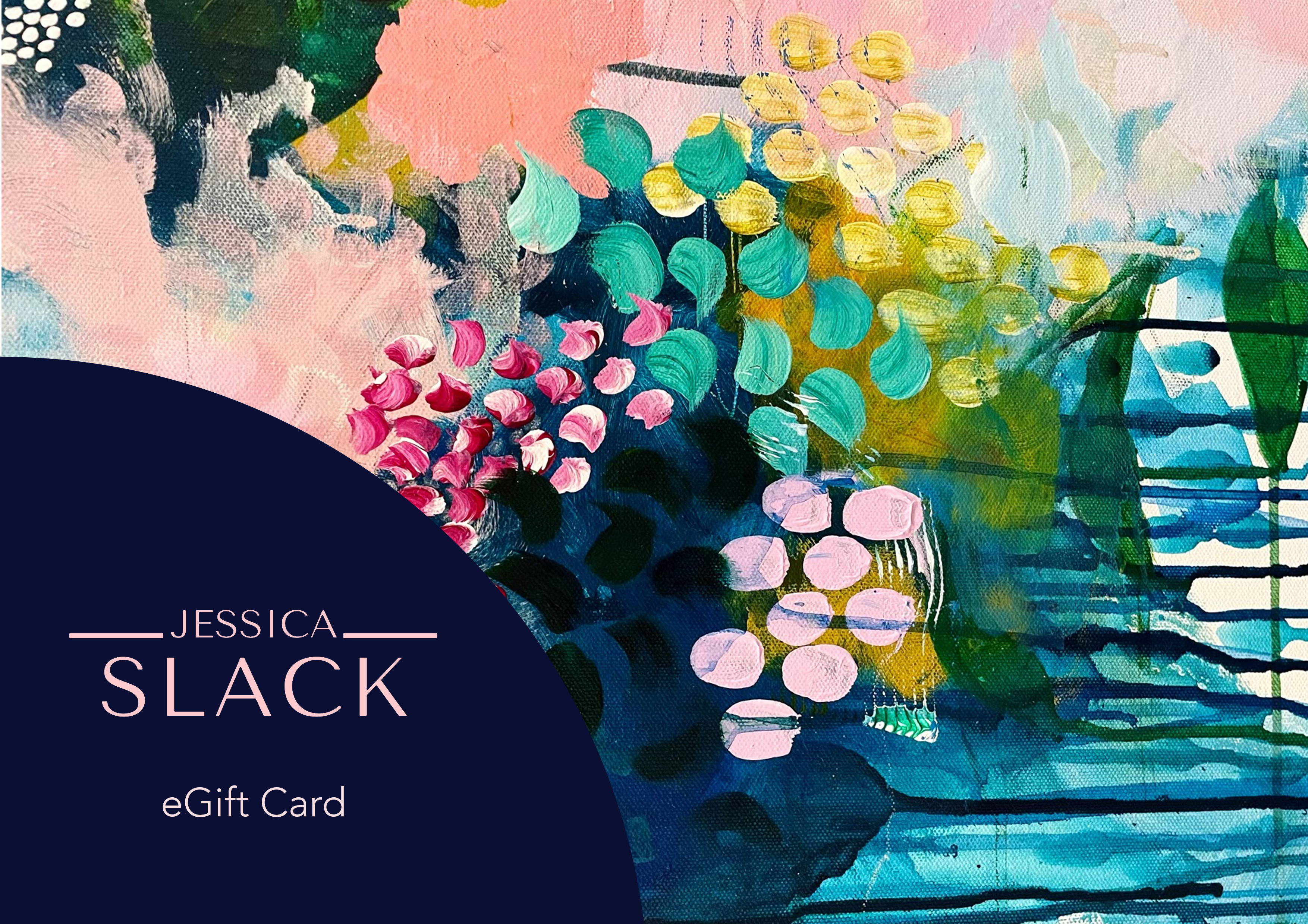 Jessica Slack Studio eGift Card Image Featuring Abstract Painting