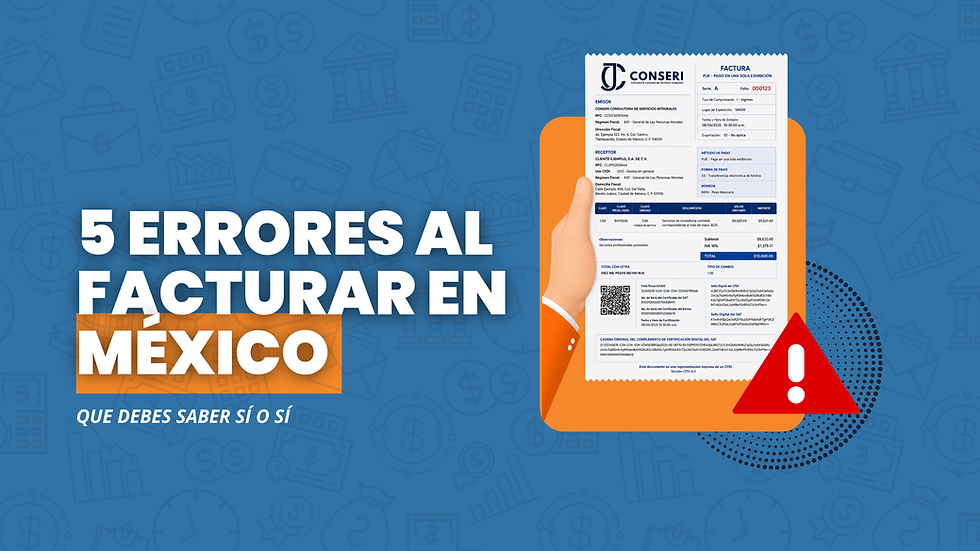 Errores al facturar en México 
