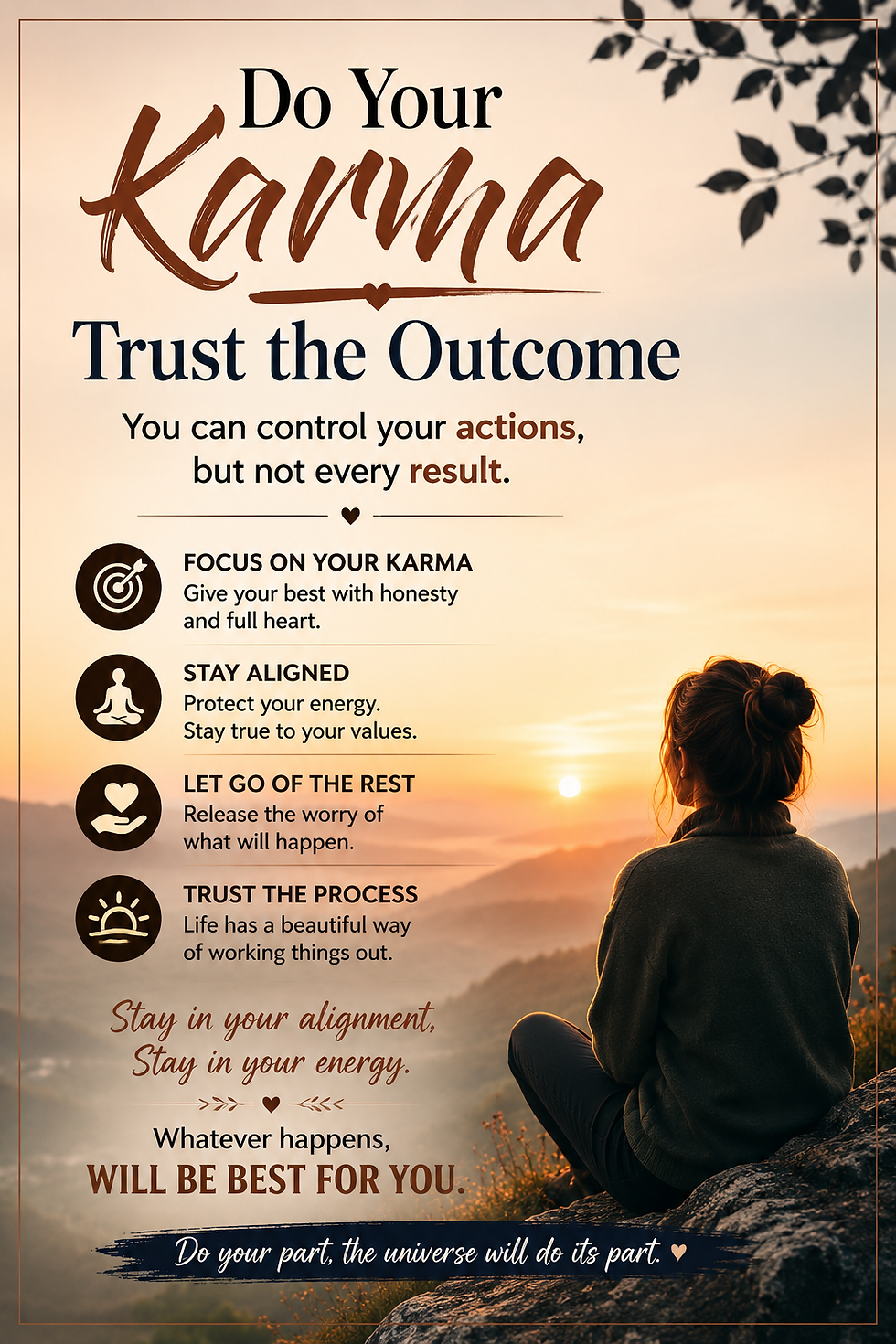 Do Your Karma, Trust the Outcome 🌿