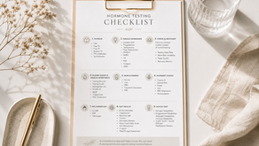 female hormone testing checklist