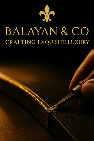 Creative founder of Balayan & Co, designer specializing in luxury handcrafted creations.