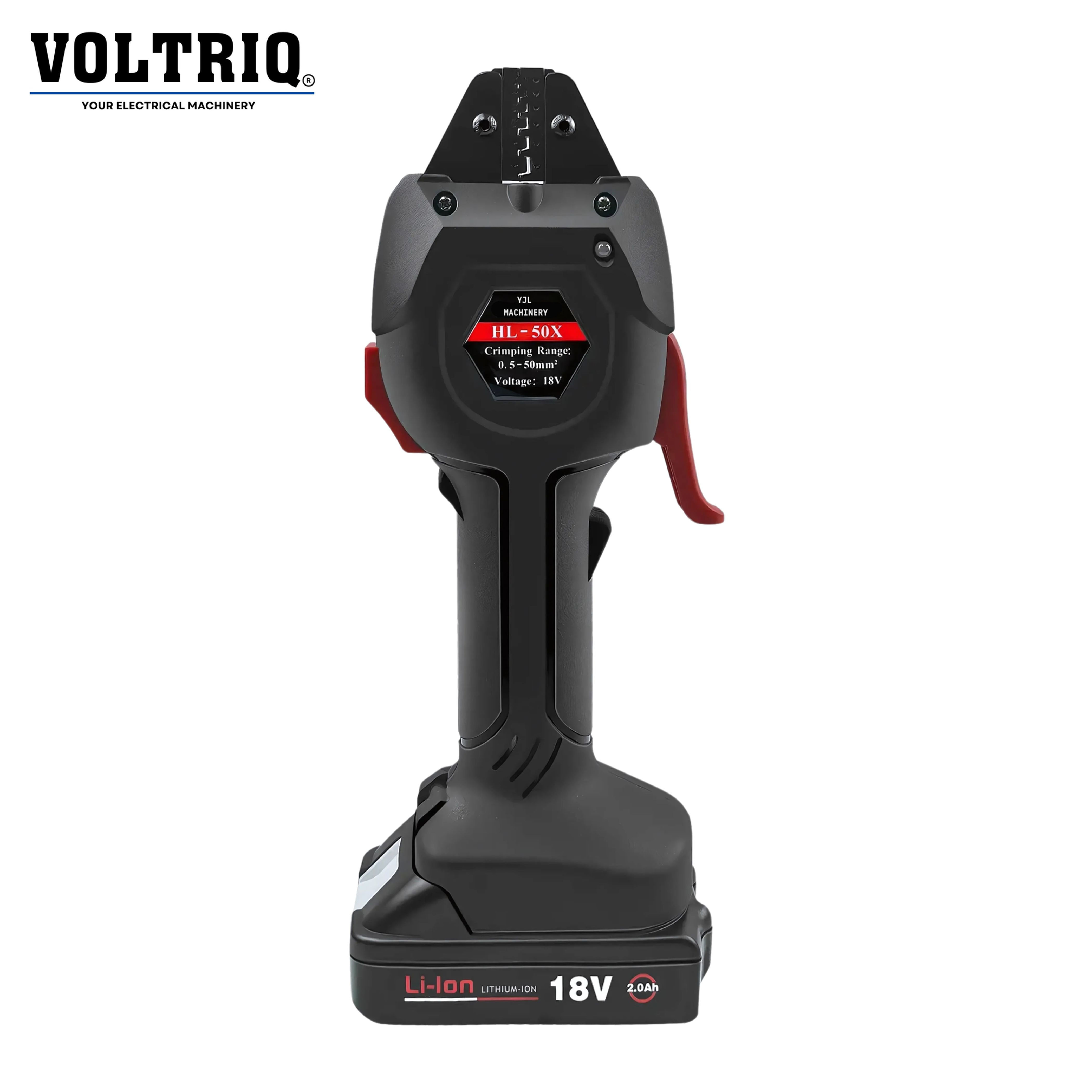 HL-50X 18V Cordless Hydraulic Cable Lug Crimping Tool 0.5–50mm²