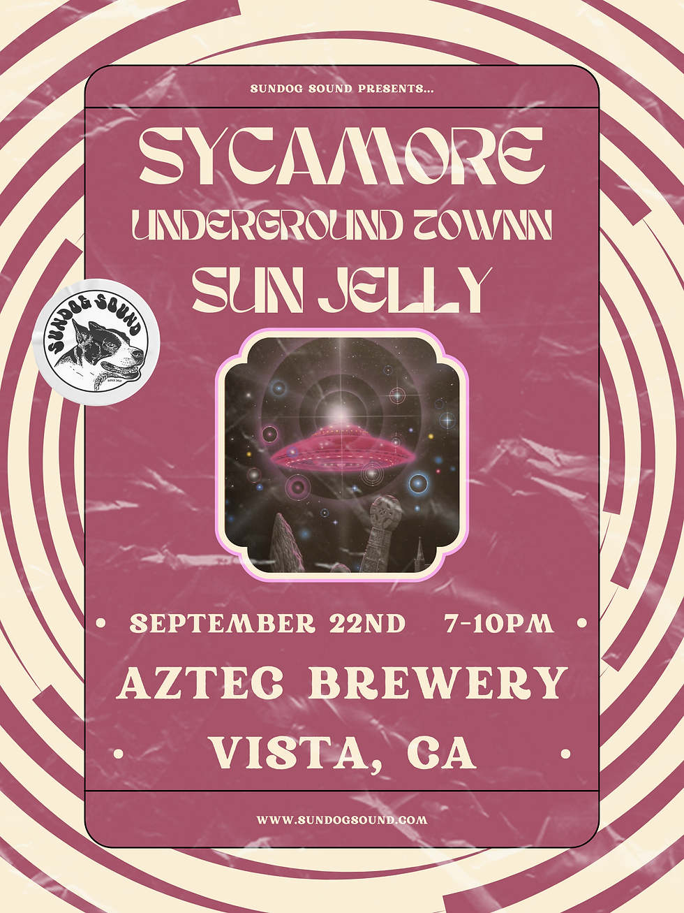 LIVE SHOW: Sycamore, Underground Townn, & Sun Jelly