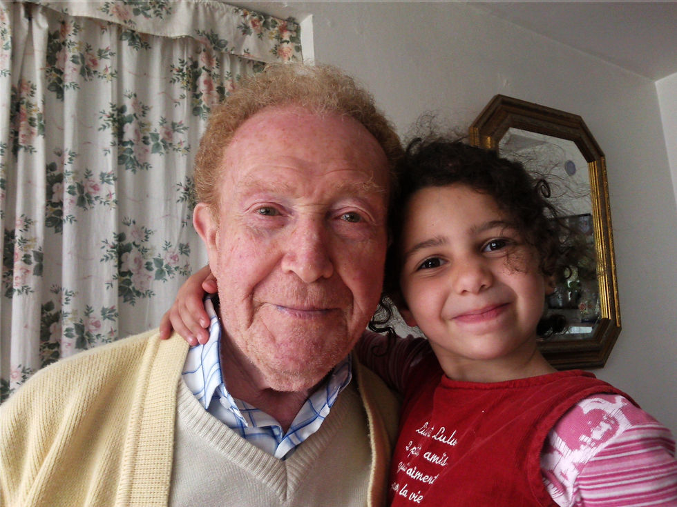 Grand-père et petite fille