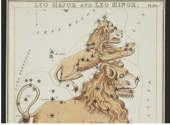 Astrological image of Leo zodiac sign during Mercury retrograde analysis by Jeevan Rahasya with horoscope insights