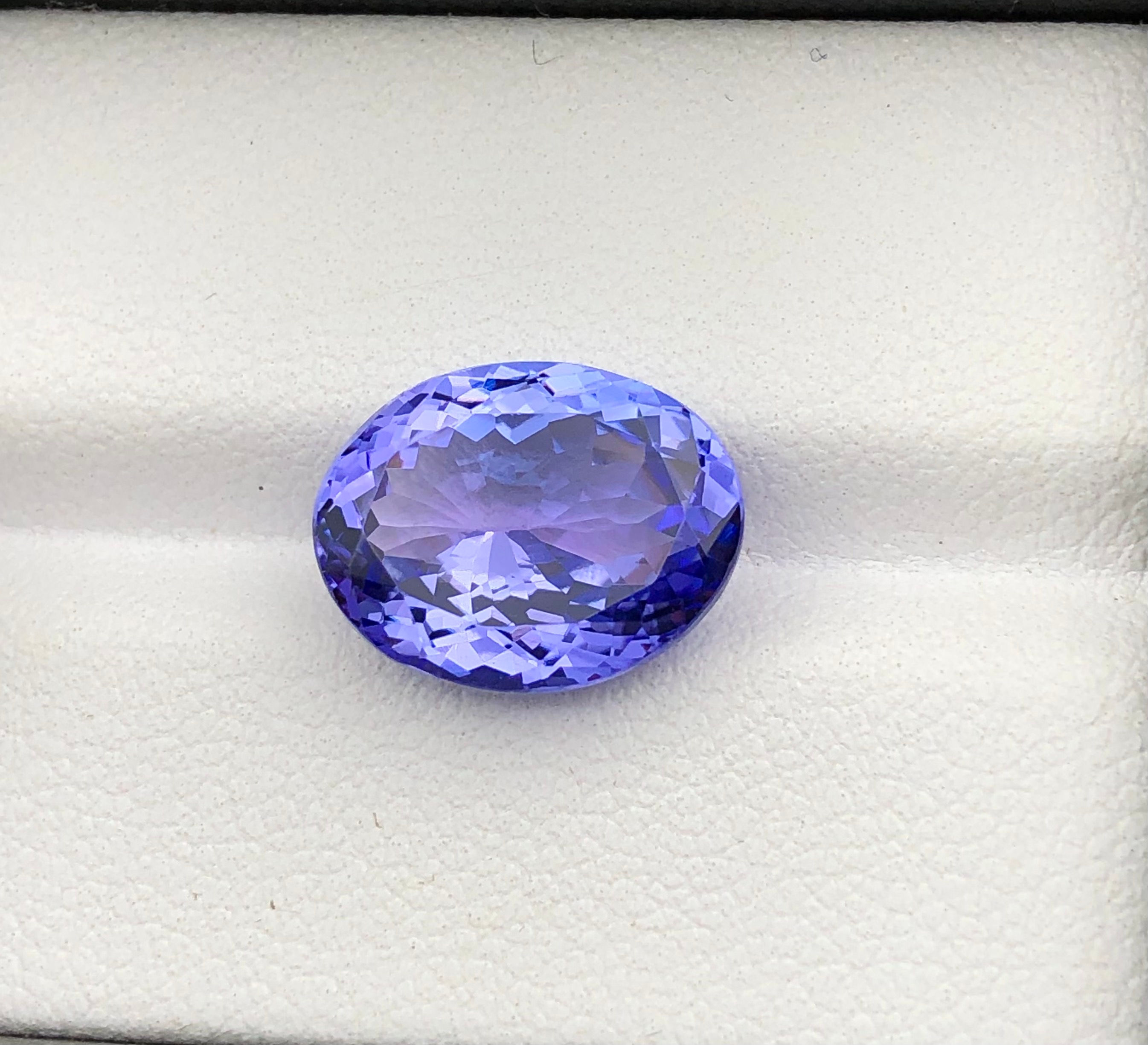 6.08 Carat Natural Tanzanite Faceted Gemstone